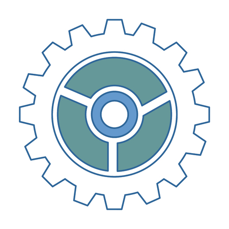 gears machine isolated icon vector illustration designのイラスト素材