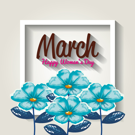 happy womens day decoration vector illustration designのイラスト素材
