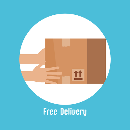 delivery box isolated icon vector illustration design.のイラスト素材