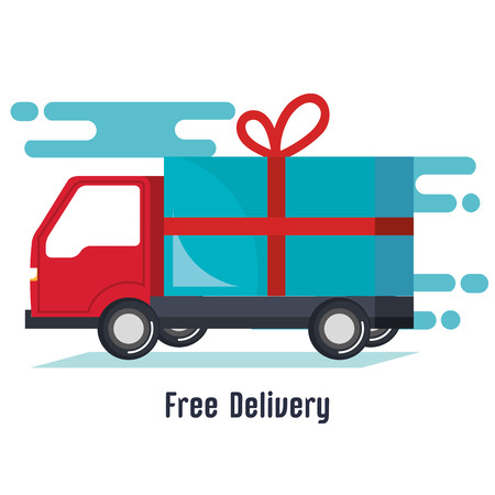 delivery truck service icon vector illustration designのイラスト素材