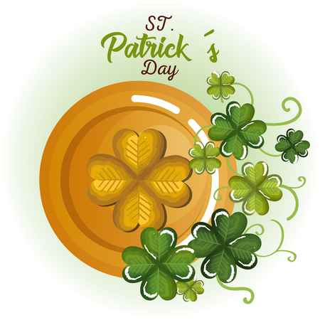 happy saint patricks day celebration vector illustration designのイラスト素材