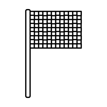 Flag checkered icon image vector illustration design.のイラスト素材