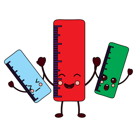rulers school supplies icon image vector illustration designのイラスト素材