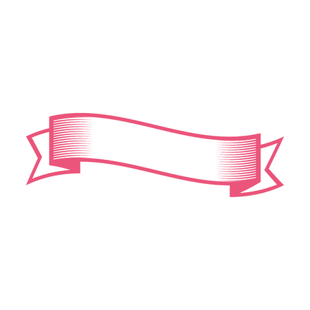 Elegant ribbon frame icon vector illustration designのイラスト素材