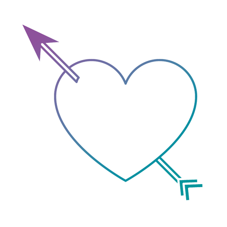 Heart with arrow iconのイラスト素材