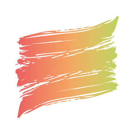 color brush painted watercolor art abstract paint texture vector illustrationのイラスト素材