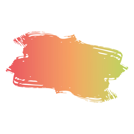 brush ink color painted watercolor splotch abstract texture vector illustrationのイラスト素材