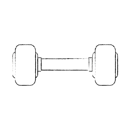 weight lifting gym device vector illustration designのイラスト素材