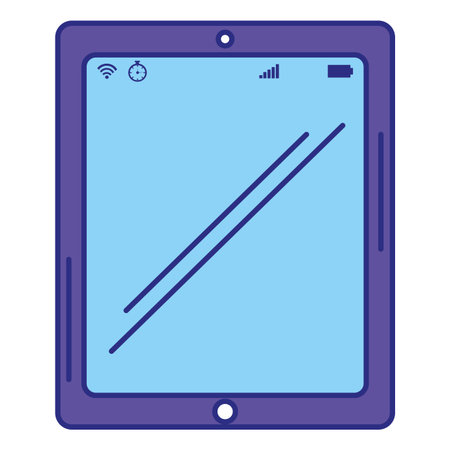 Tablet device isolated icon vector illustration design.のイラスト素材