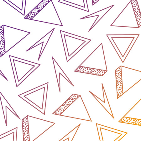 geometric seamless pattern with triangles memphis design vector illustrationのイラスト素材