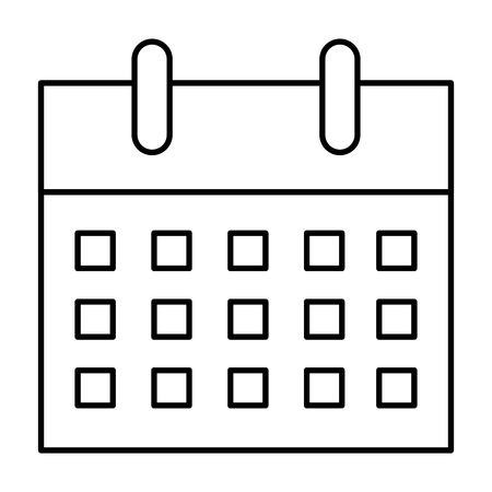 A calendar reminder isolated icon vector illustration designのイラスト素材