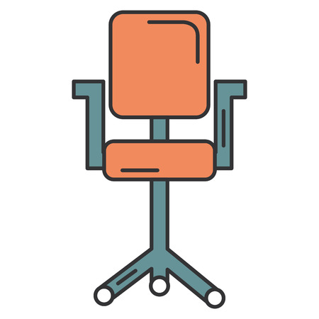 Office chair isolated icon vector illustration designのイラスト素材