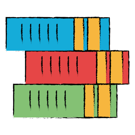 text books pile isolated icon vector illustration designのイラスト素材