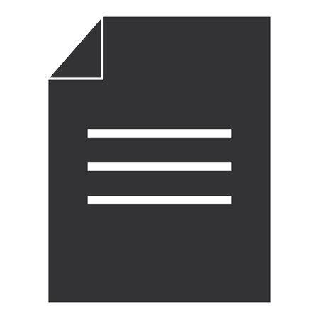 Paper document isolated icon vector illustration designのイラスト素材