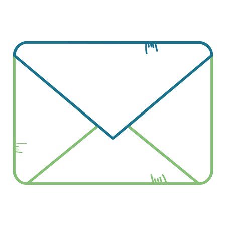 Mail envelope isolated icon vector illustration designのイラスト素材