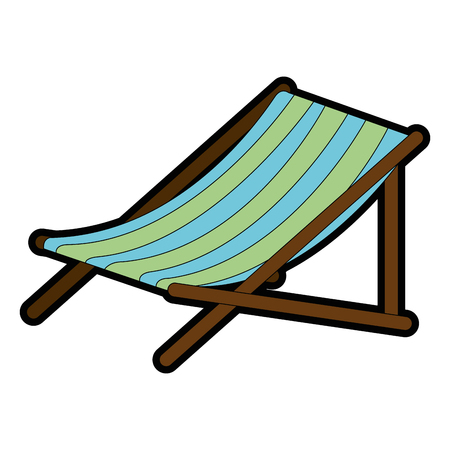 beach chair isolated icon vector illustration designのイラスト素材