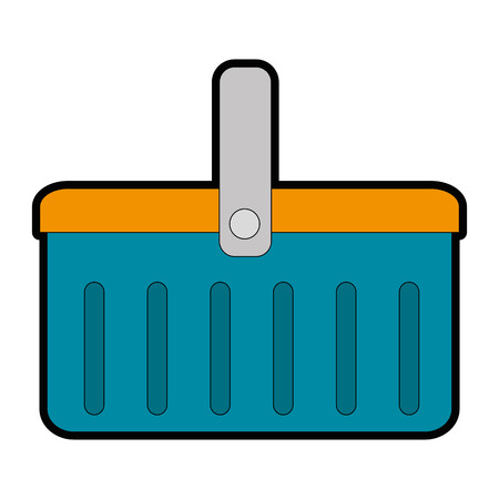 plastic basket picnic icon vector illustration designのイラスト素材