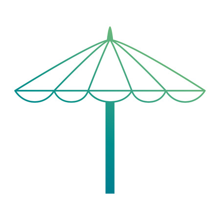Beach umbrella isolated icon vector illustration designのイラスト素材