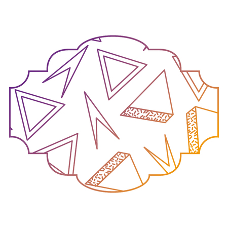 label memphis pattern decoration fashion abstract vector illustration blur line imageのイラスト素材