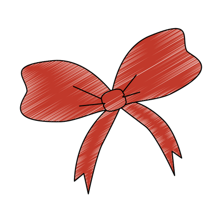 cute bowntie ribbon icon vector illustration designのイラスト素材