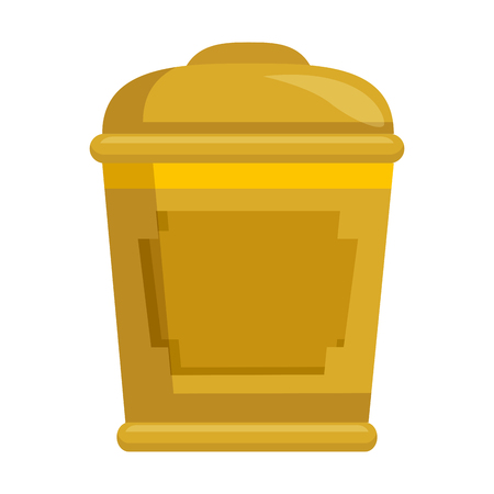 gold container isolated icon vector illustration designのイラスト素材