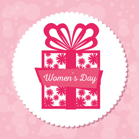 happy women's day celebration postcard vector illustration designのイラスト素材
