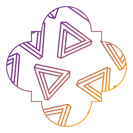 seamless pattern label shape with geometric memphis style vector illustration blur line designのイラスト素材