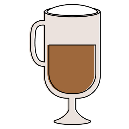 Iced delicious coffee icon vector illustration designのイラスト素材