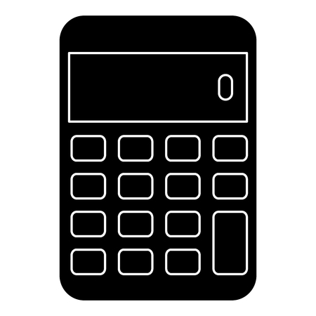 calculator math isolated icon vector illustration designのイラスト素材