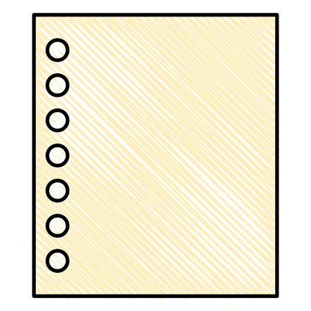 note book leaf isolated icon vector illustration designのイラスト素材