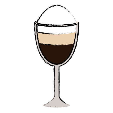 iced delicious coffee icon vector illustration designのイラスト素材