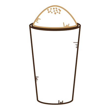 iced delicious coffee icon vector illustration designのイラスト素材