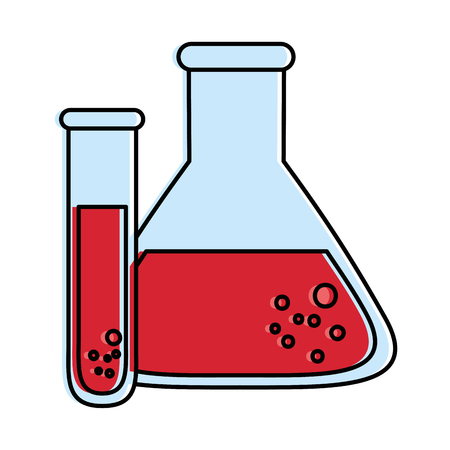 tube test isolated icon vector illustration designのイラスト素材