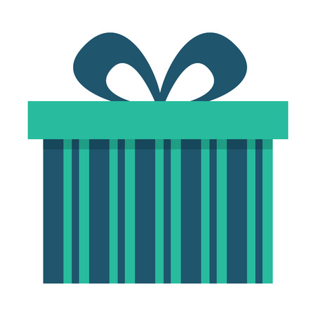 gift box with ribbon bow icon image vector illustration design のイラスト素材