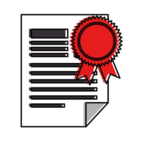 graduation certificate isolated icon vector illustration designのイラスト素材