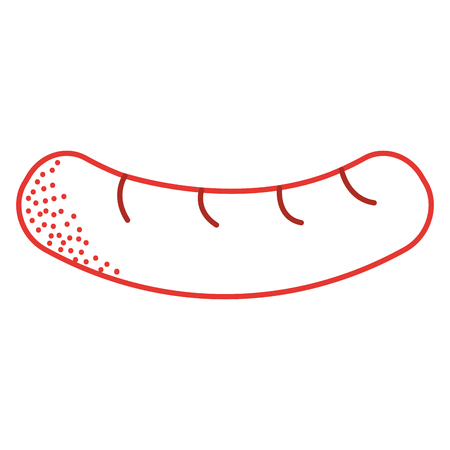 Delicious sausage isolated icon vector illustration design.のイラスト素材