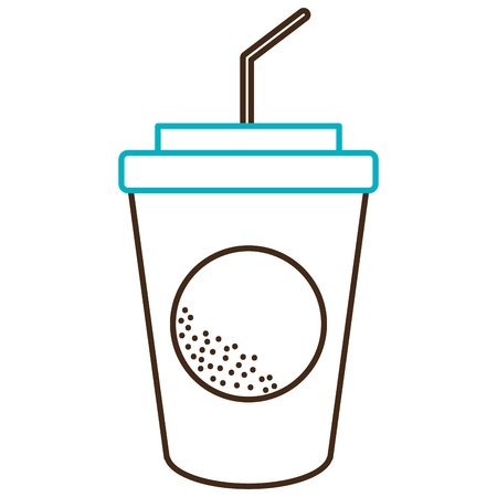Coffee in plastic container vector illustration design.のイラスト素材