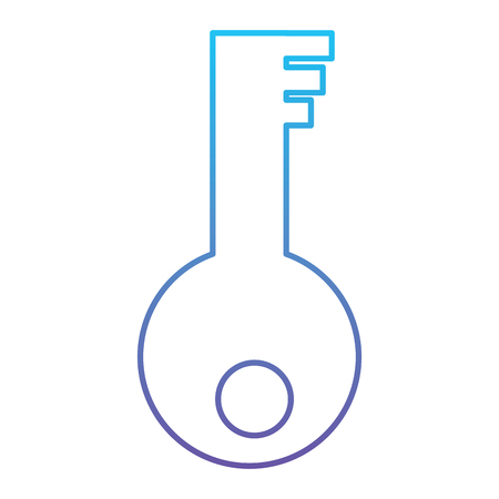 Technology key security safety system vector illustration blue and purple line designのイラスト素材