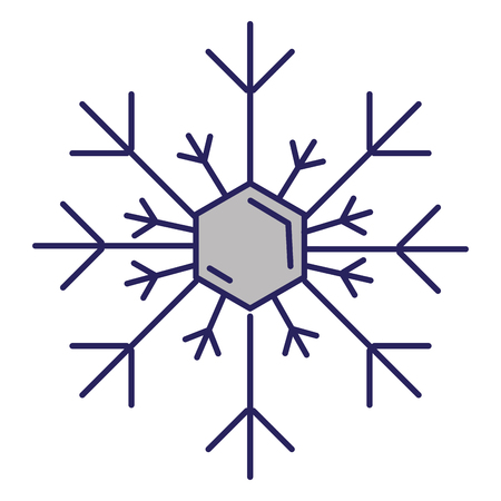 snowflake weather isolated icon vector illustration designのイラスト素材