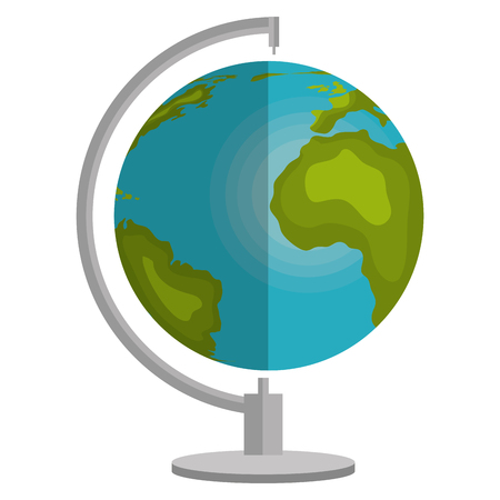 earth planet school icon vector illustration designのイラスト素材