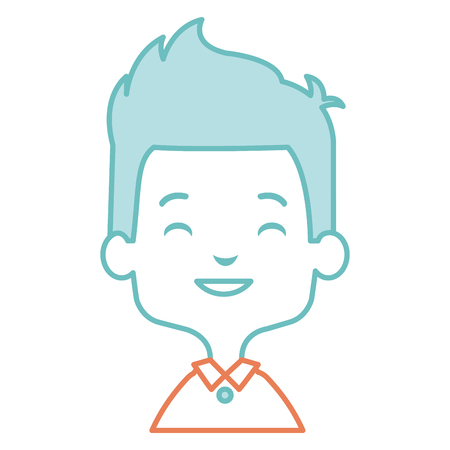 Cute and little boy. Vector illustration design.のイラスト素材