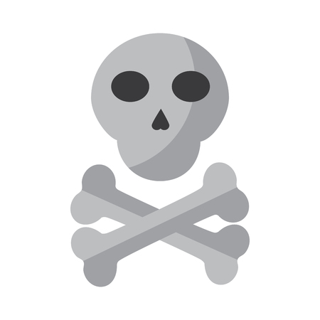 skull with bones icon image vector illustration design のイラスト素材
