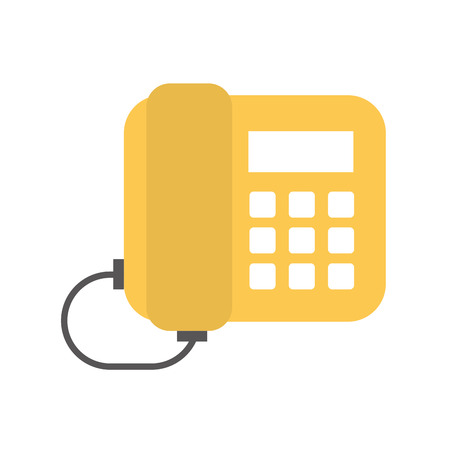 office telephone isolated icon vector illustration designのイラスト素材