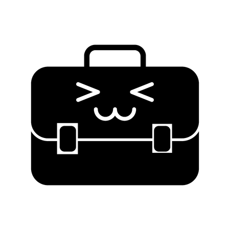 portfolio briefcase  character vector illustration designのイラスト素材