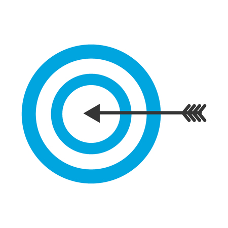 target with arrow icon vector illustration designのイラスト素材