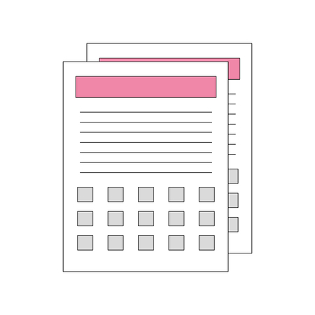 Calendar reminder isolated icon vector illustration designのイラスト素材