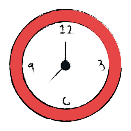 A time clock isolated icon vector illustration designのイラスト素材