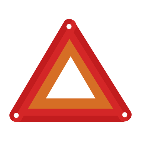 Illustration of triangle caution sign iconのイラスト素材
