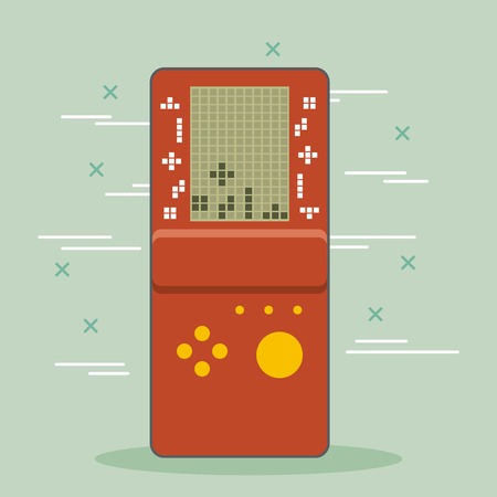 video game console portable gadget vector illustrationのイラスト素材