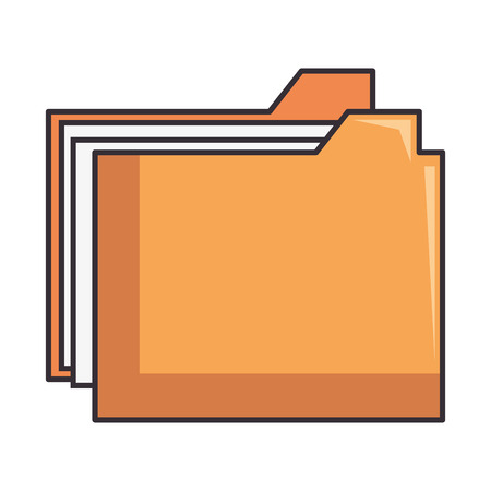 Folder document isolated icon vector illustration designのイラスト素材